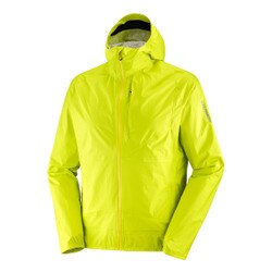 Salomon Bonatti Waterproof Jacket Men's in Sulphur Spring